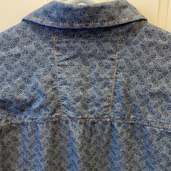 Produkt Shirt, Contemporary Danish Design, Size L, blue  and white Paisley - Picture 9 of 10